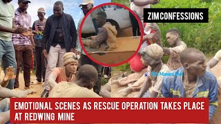 Emotional Scenes As 15 Artisanal Miners Were Being Rescued Redwing Mine [upl. by Atterrol638]