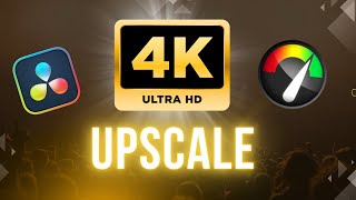 How To Upscale Video to 4K in Davinci Resolve 19 [upl. by Anivle]