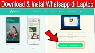 Cara Download dan Instal Aplikasi Whatsapp di Laptop Win 10 [upl. by Aihseit]