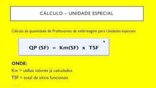 Vídeo Aula  Dimensionamento de Pessoal de Enfermagem para Unidade Especial [upl. by Semela]