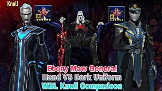 Ebony Maw General Hand VS Dark Uniform WBL Knull Comparison  Marvel Future Fight [upl. by Eiaj]