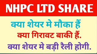 NHPC Ltd share newsNHPC Share letest news Nhpc share न्यूज़ Nhpc letest news क्या करे [upl. by Parsifal]