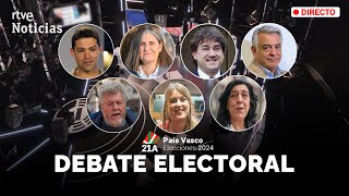 EUSKADI Primer DEBATE de las ELECCIONES VASCAS entre los SIETE PARTIDOS  RTVE Noticias [upl. by Leandra98]