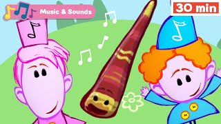 Classical Music for Babies with The Notekins  40 Min Compilation  Learn Musical Instruments Sounds [upl. by Sidell366]