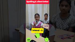 English Spelling amp Silent word  Spoken english  classroom activity  education shorts [upl. by Johppah]