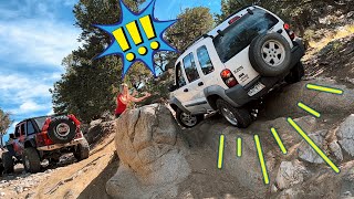 Can a JEEP LIBERTY Keep Up with Jeep Wranglers on Chinaman Gulch [upl. by Jessamine]