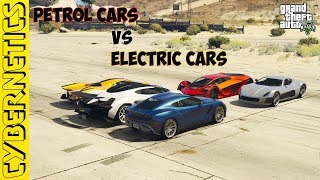 Gta 5  Electric Cars vs Petrol Cars [upl. by Mathe]