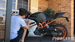 RC390 sticker decal removal [upl. by Hairahs]