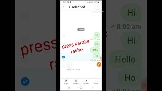 trucaller me chat message kaise delete karehow to delete chatmessage in trucaller deletemessage [upl. by Adah]