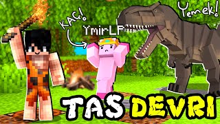 MAĞARA ADAMI OLDUM  Taş Devri  Minecraft  Bölüm 1 [upl. by Yatnahc]