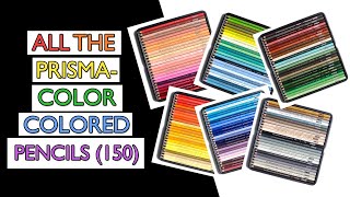 Complete List of 150 Prismacolor Premier Colored Pencils Names in Color Order [upl. by Vyner]