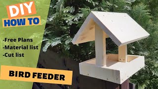 How to make a bird feeder  with bird feeder plans [upl. by Worra]