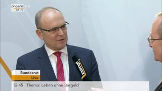 Interview im Bundesrat Erwin Sellering zur Grundsatzeinigung im Länderfinanzausgleich am 14102016 [upl. by Nilrak633]