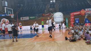 Andrzej Pluta rzuty za 3 pkt Marcin Gortat Camp Dąbrowa Górnicza 03092021r [upl. by Zitella]