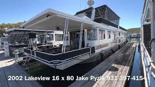 Houseboat for Sale 2002 Lakeview 16 x 80 Dale Hollow Lake 249000 [upl. by Annecorinne]