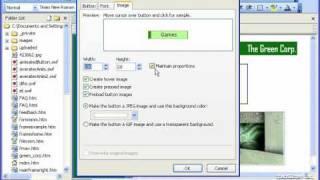 FrontPage Tutorial Inserting Interactive Buttons2002 amp 2003 Microsoft Training Lesson 173 [upl. by Zachary]