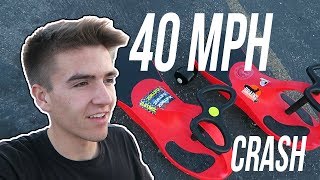 PLASMA CAR 40 MPH RACE I CRASHED [upl. by Aihsetel]