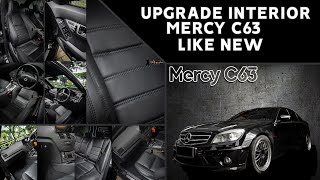 BUAT INTERIOR MERCY C63 JADI ORIGINAL BLACK INTERIOR [upl. by Anerual]