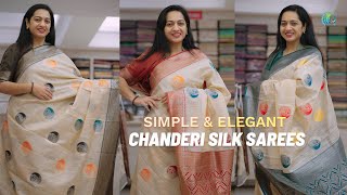 Finest Collection Of Chanderi Silk Sarees [upl. by Mou222]