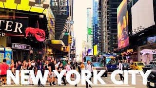 Walking Tour NYC 🗽 Midtown Manhattan Hot Summer Walk 🔥 ☀️  From 16th Street to Times Square【4K】 [upl. by Ardyth760]