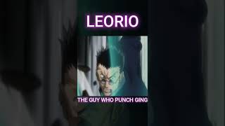 LEORIO PUNCHES GING shorts anime hunterxhunter [upl. by Ahnavas821]