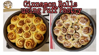 Puff pastry Cinnamon Rolls [upl. by Bega]