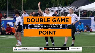 Double Game Point Grut vs Jinx Midnight Womens [upl. by Brita]