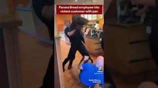 Violent customer encounter at Panera Bread goes viral [upl. by Kape]