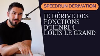 SPEEDRUN DÉRIVATION  On dérive des fonctions à la sauce Louis Le Grand [upl. by Arjan549]