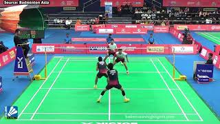 ANGRIAWAN Berry  SAPUTRA Ryan Agung vs Takeshi KAMURA  Keigo SONODA  Badminton Asia Championship [upl. by Arlon]