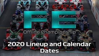 GP4 Formula E Offline Championship Season 2020 Lineup and Calendar Dates [upl. by Augusto]