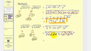 Multiplying Radicals Containing Variables [upl. by Nyloc]