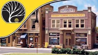 O Scale Building  Harrisons Hardware  Model Building  Woodland Scenics [upl. by Einahpets]