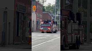 New Mississauga Fire Truck A110 Responding [upl. by Dikmen]