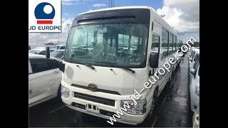 NEW MODEL TOYOTA COASTER BUS STANDARD amp LUXURY JD EUROPE Worldwide Export [upl. by Yaras]