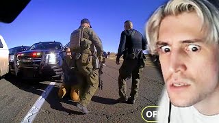 Triple Murder Suspect vs New Mexico State Police  xQc Reacts [upl. by Syst]