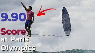 Gabriel Medina Makes History with 990 Score at Paris Olympics [upl. by Thornton692]