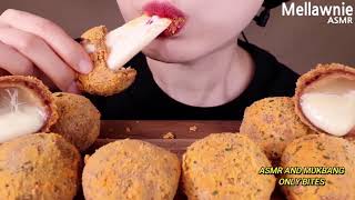 Mellawnie ASMR  BBURINKLE CHEESE BALLS ONLY BITES [upl. by Deeas]