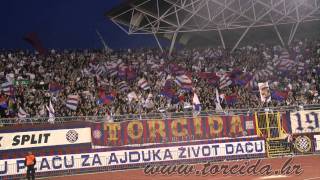 Torcida Split slavi 61 rođendan  Hajduk  Inter 12  HNL  13kolo [upl. by Annoik]