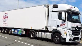 Irish Lorries and Others at Holyhead Port [upl. by Spatz]