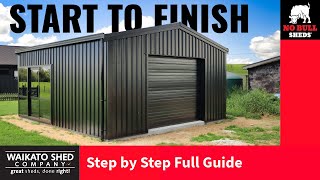 DIY How To Build A Shed Yourself From Scratch  Complete Step by Step Guide to Building a Garage NZ [upl. by Arodal]