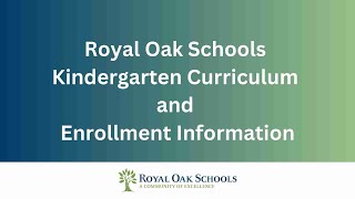 Kindergarten Enrollment Information 2024 [upl. by Ress]