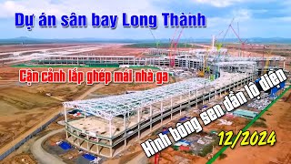 Mái nhà ga hành khách sân bay Long Thành hình Bông Sen dần lộ diện Tiến độ tháng 122014 [upl. by Leamhsi]