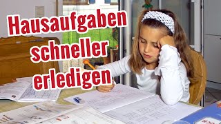 Hausaufgaben schneller erledigen [upl. by Adrea]