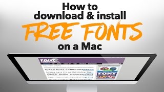 Download TONS of Free Fonts On A MacPC HOW TO [upl. by Wakerly]