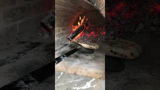 Watch a wood fired pizza bake 👀 [upl. by Suhpesoj]