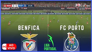 BENFICA VS FC PORTO AO VIVO  LIGA PORTUGAL 2425  SIMULAÇÃO E PLACAR AO VIVO [upl. by Senaj]