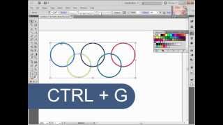 Olimpiai ötkarika  Illustrator tutorial [upl. by Atirys]