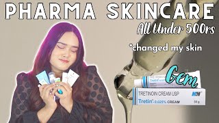 Pharmacy Skincare That Truly Works🏨  Under 500rs ONLY [upl. by Ahsinik]