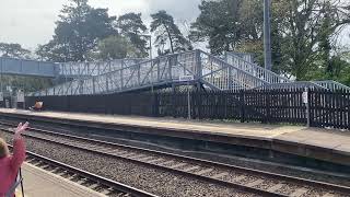 Cross Country train passes Ivybridge railway station at 1026 on Sunday 14 April 2024 for Plymouth [upl. by Acenes]